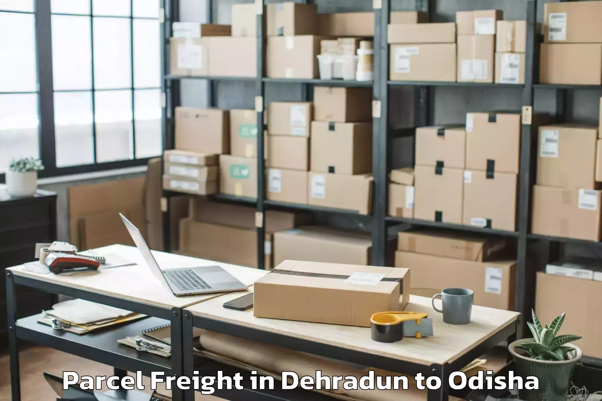 Easy Dehradun to Raj Berhampur Parcel Freight Booking